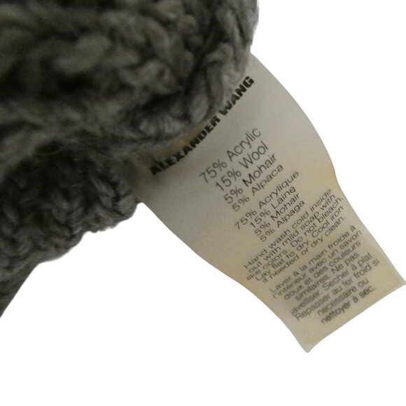 T ALEXANDER WANG Crew Neck sweater S heather gray - Picture 6 of 6